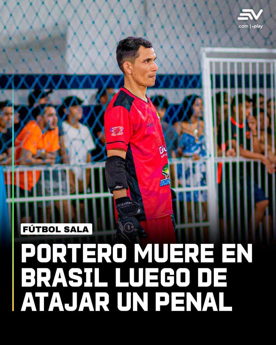 悲剧！31岁巴西门将用胸口扑出点球，庆祝8秒突然倒下，不幸去世